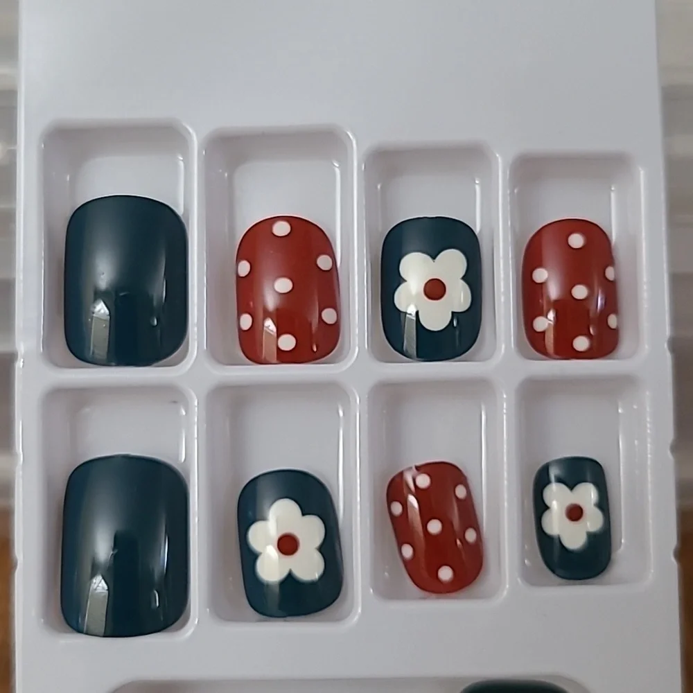 2/$16 Floral & Polka-dots Press On Nails